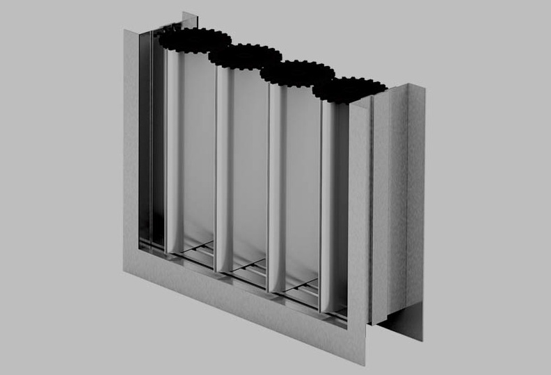 دمپر کانال چرخ دنده ای دمپر کانال چرخ دنده ای